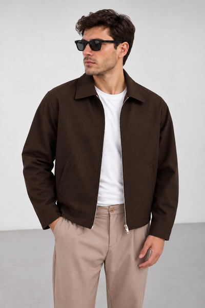 Delpino Yarım Oversize Mevsimlik İnce Ceket
