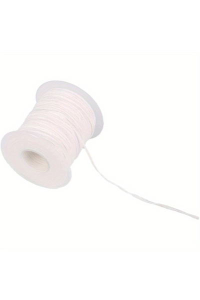 Choice WHITE 1PC 61 Meters/Roll White Candle Wick Cotton Candle Woven Wick Sp...