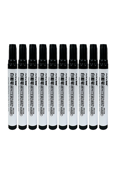 Choice3 Black 10pcs 3-60Pcs Erasable Magnetic Whiteboard Marker Pen Blackboar...