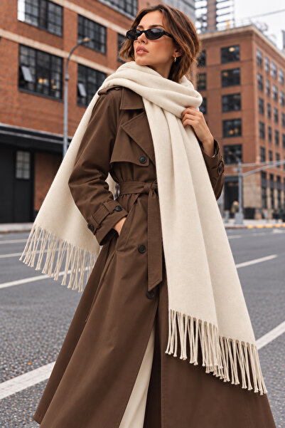 nisaNCa Soft Feel Women's Scarf – Soft Textured Wide Oversized Tassel Shoulde...