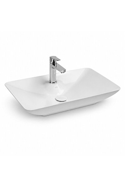 İsvea Sistema Y Tezgah Üstü Çanak Lavabo 65 cm, Batarya Delikli Beyaz | 10SY5...