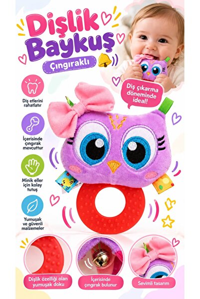Genel Markalar Sozzy Toys Çıngıraklı Dişlik Baykuşum SZY213