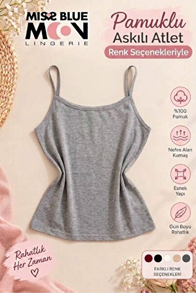 missblue moon İnce Askılı Tekli Atlet 8030