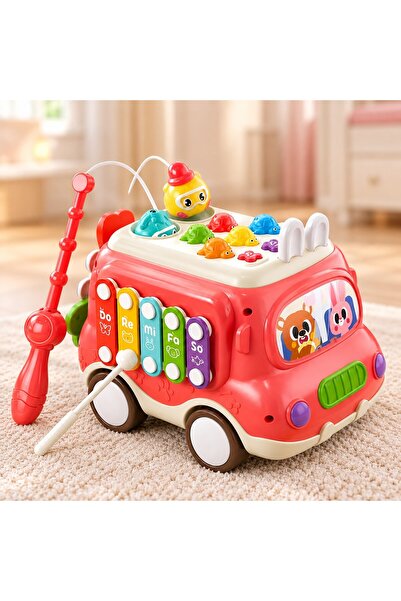 Salamandra Kids Jucărie interactivă educativă 6 în 1, Autobuz muzical pentru ...