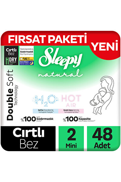 Sleepy Natural Double Soft Ultra Package Baby Diapers Size 2 Mini 48 Pieces