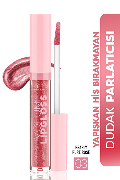 Lollis Volume Lipgloss Parlak Dudak Parlatıcısı Nemlendirici Işıltılı Dolgunl...