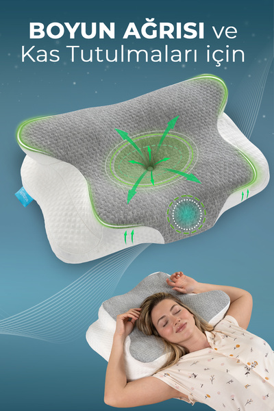 Softlife NOVA Visco Pillow Ορθοπεδικό Μαξιλάρι Αυχένα με Υποστήριξη από Αφρό ...