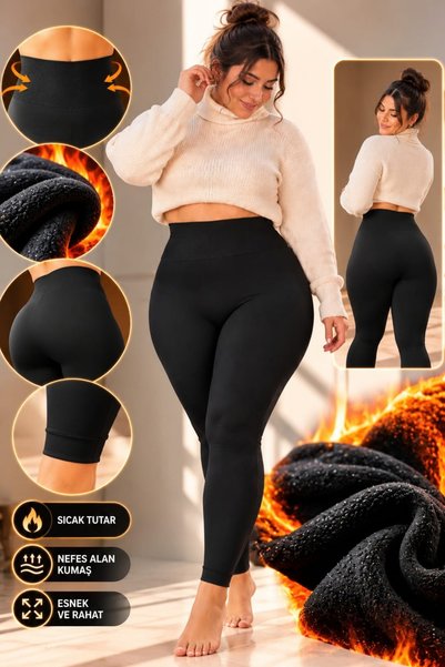 Fitsauna Plush Thermal Underwear Recovery Fleece Leggings