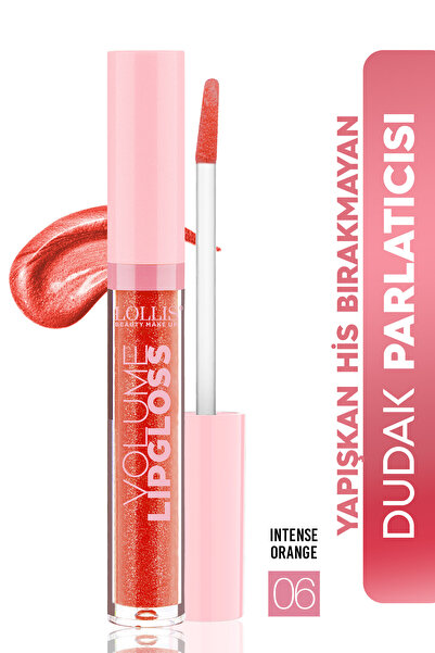 Lollis Volume Lipgloss Parlak Dudak Parlatıcısı Nemlendirici Işıltılı Dolgunl...