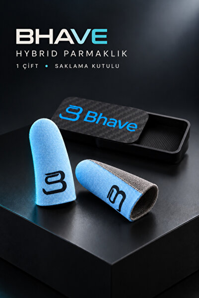 Bhave Hybrid Parmaklık-1 Çift-mavi-pubg Parmak Eldiveni- Saklama Kutulu- Ter ...