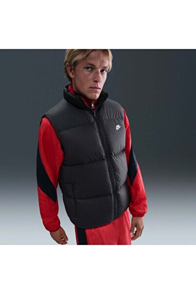 Nike M NK TF CLUB PUFFER VEST 650 Siyah Erkek Yelek IB2977-010