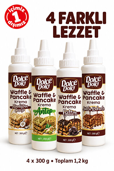 Waffle ve Pancake Sosu 4’lü Karışık Set 4 x 300 g