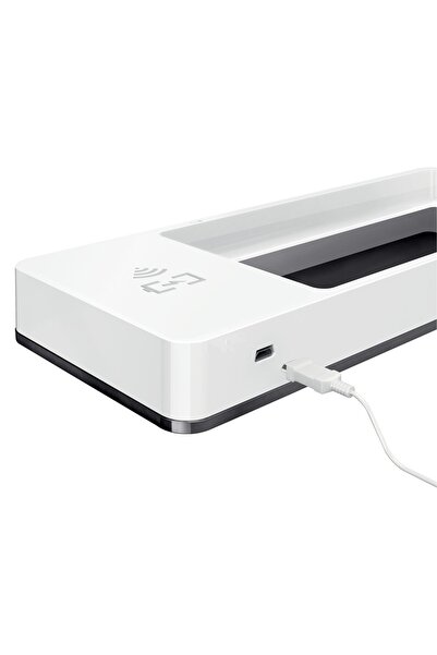 Leitz Black/White Desk Stand with Induction Charger