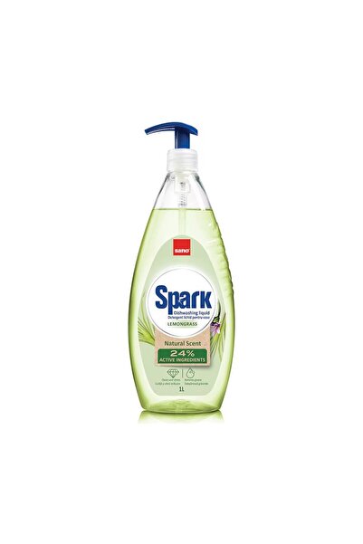 Sano Препарат за миене на съдове Vase Лимонена трева с помпа 1л SPARK