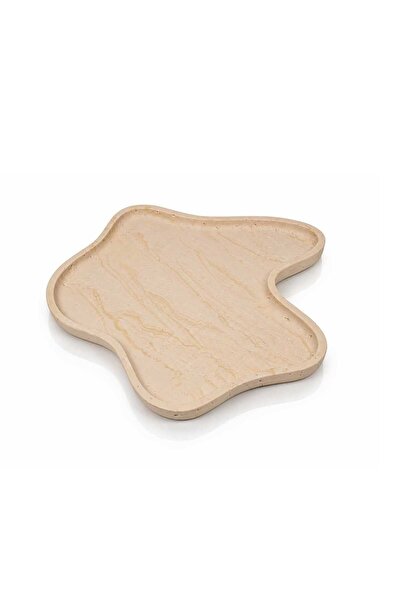 Blends Organic Serving Tray Polyresin 39×39 cm Beige from Coralia