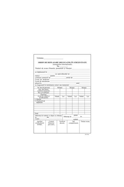 Om TRAVEL ORDER ABROAD A5