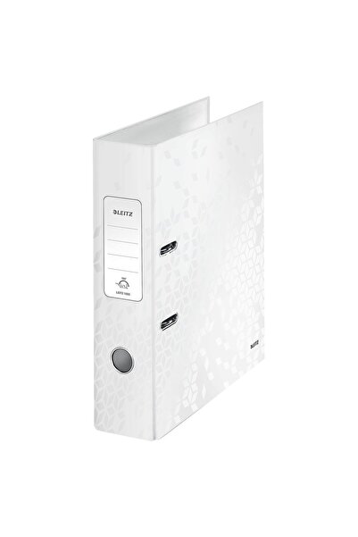 Leitz Copertă de carte plastificată 8cm 180 de grade albă WOW