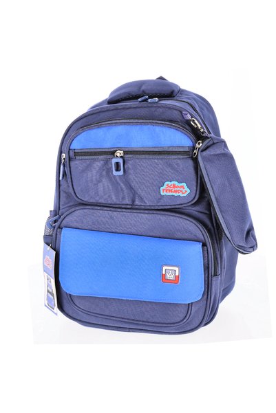 PIGNA Rucsac Funtasy Grade 0 Bleumarin cu Penar cu 4 Fermoare