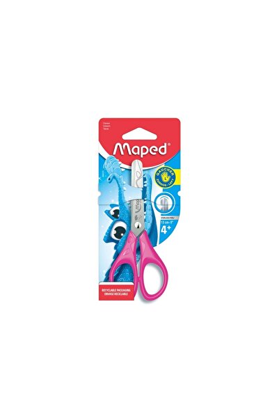 Maped Foarfece Essentials Pulse 13 cm pentru utilizatori stângaci, roz, blister