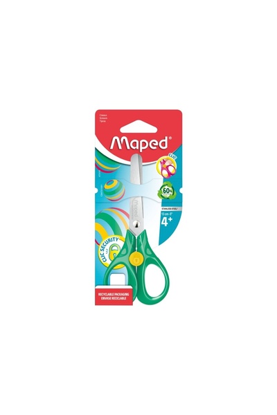Maped Scissors Security 13 cm blister green