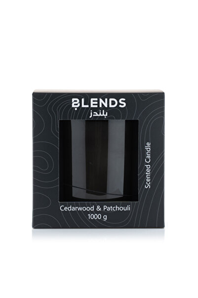 Blends شمعة في وعاء برائحة خشب الأرز والباتشولي 1000 جرام من تيلا