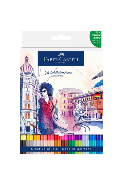 Faber Castell Set 24 markere solubile Candy Goldfaber
