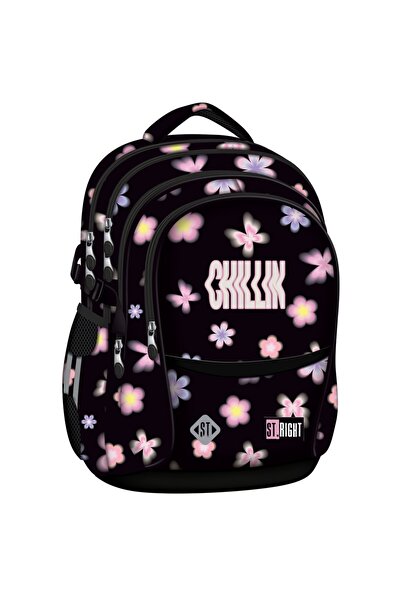 MAJEWSKI St.Right Anatomical schoolbag, 4 compartments, Flower Mood