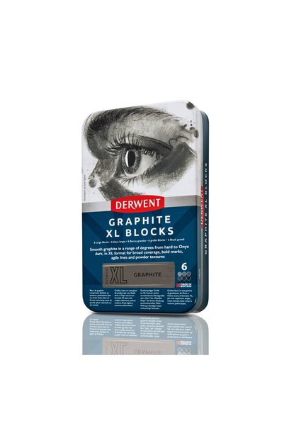 Derwent SOLUBLE XL CHARCOAL GRAPHITE METAL BOX 6/SET INKTENSE