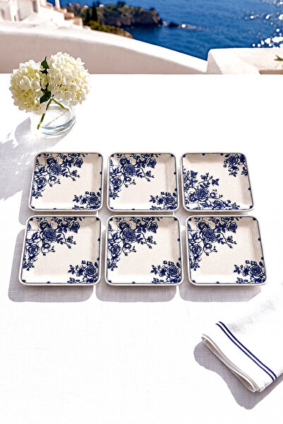 ers erbaşlar ANTİK KARE LÜX 6 PARÇA PASTA TABAĞI( 20 CM)