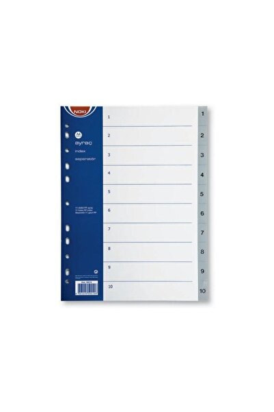 Noki Plastic Index Dividers 1-10