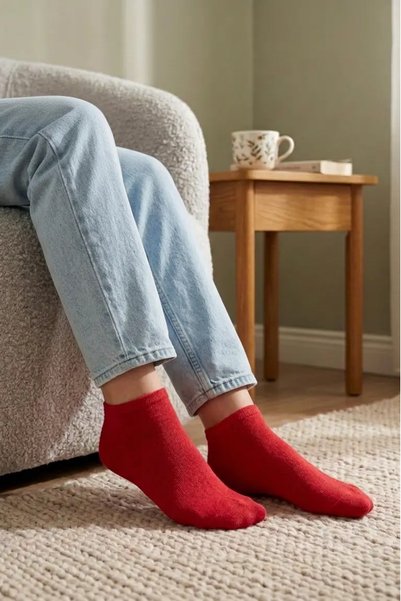 YASYAS 10 Pairs of Cotton Lycra Colorful Women's Booties Socks (Mixed Colors)