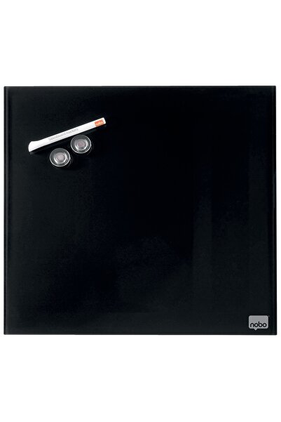 Nobo Tablă magnetică de sticlă 45*45 cm Neagră + Accesorii DIAMOND