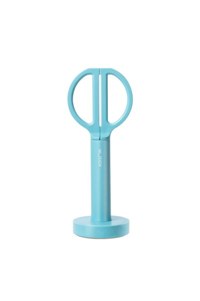Deli Office Scissors with Stand 18cm Blue NUSIGN