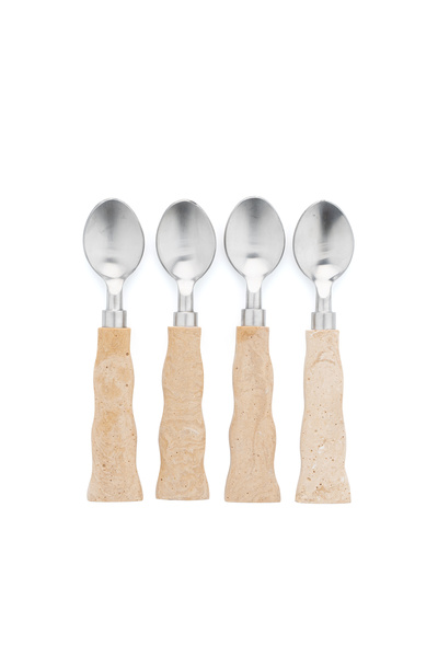 Blends Dessert Spoons Set of 4 with Resin Handles from Malath