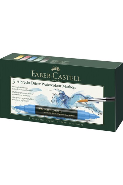 Faber Castell SET DE 5 MARKERE SOLUBILE A.DURER FABER-CASTELL