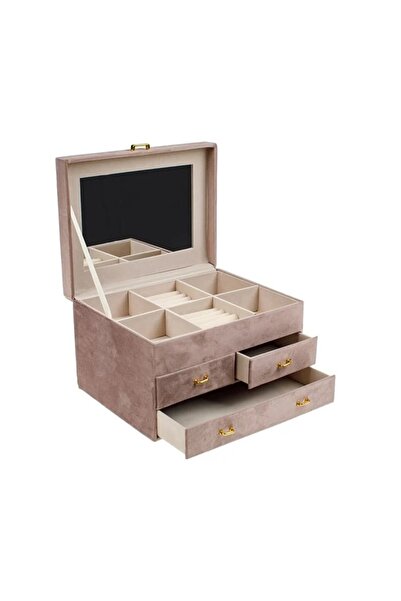 divendi-ro Cutie organizatoare pentru bijuterii cu sertare, 25x19x16cm, culoa...