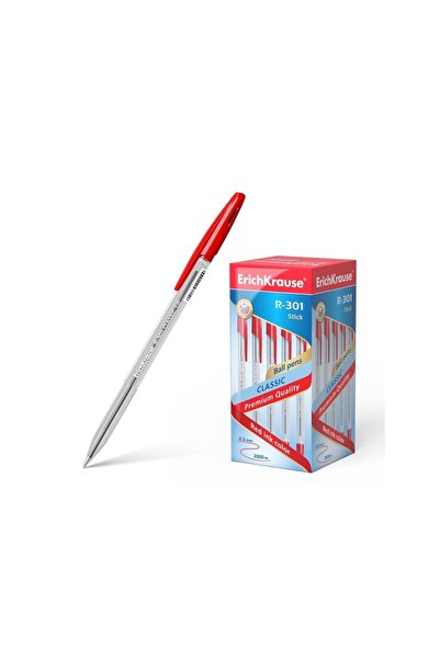 Erich Krause Ballpoint pen R-301 Classic Stick 1.0 mm EK red