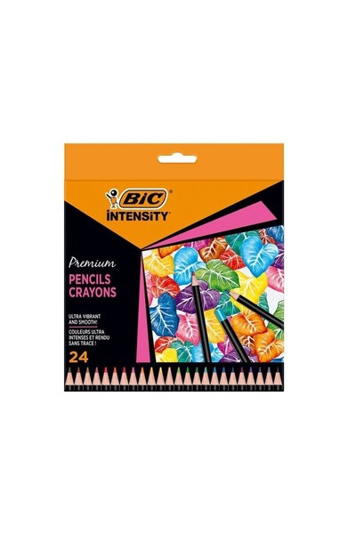 Bic 24-COLOR PREMIUM INTENSITY COLORED PENCILS BY