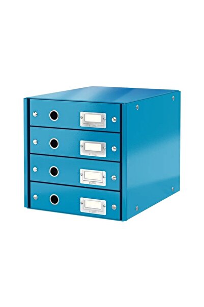 Leitz 4 DRAWER CABINET BLUE CLICK&STORE