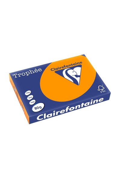 Clairefontaine A3 Paper 80 g/m² intense color 500/ream intense orange