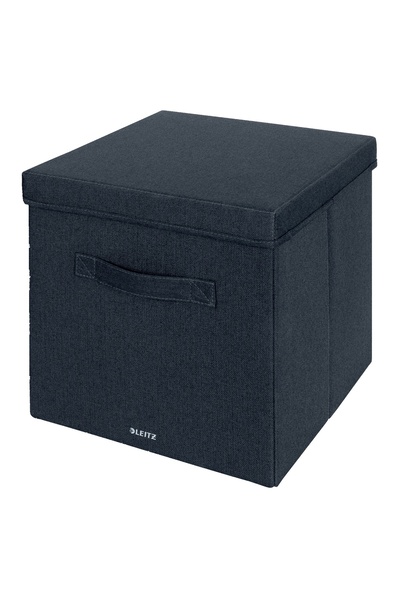 Leitz XL Fabric Storage Box with Lid - Large, 2 Pack