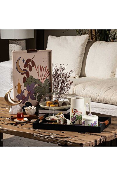Blends Floral Beige Date Bowl with Lid from Naqaa