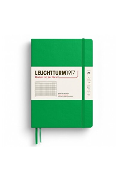 Leuchtturm Notebook A5 Arithmetic Hard Cover Spring Green