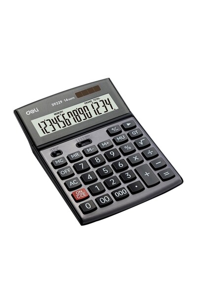 Deli OFFICE CALCULATOR 14DIG METAL 39229