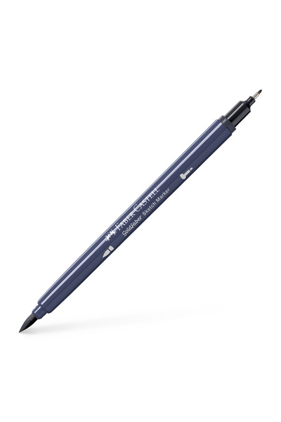 Faber Castell Marker pentru schițe cu 2 vârfuri Gri neutru V 335 Goldfaber Fa...