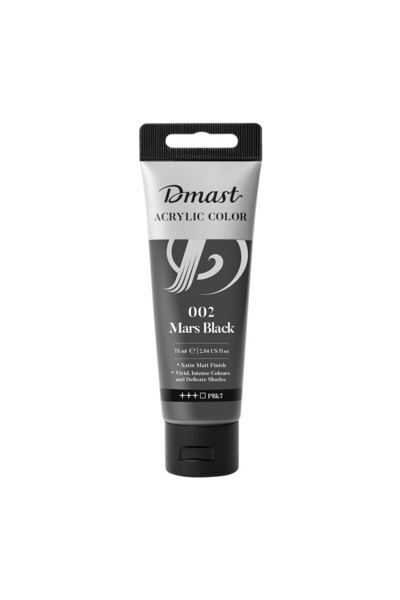 DMAST Professional Acrylic Colors 75ml Black Marte 002 by Pebeo