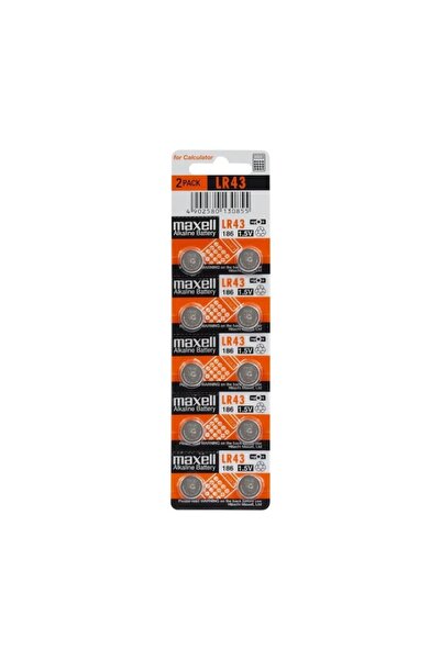 Maxell BATERII 186 LR43 AG12 1.5V (5X2) 10 BUC/BLISTER