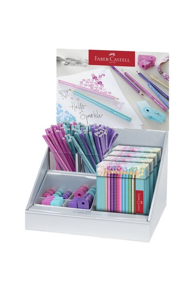 Faber Castell DISPLAY CONCEPT SPARKLE 1 (CR GRAPHITE, COLORED CR+SLEEVE) FABER