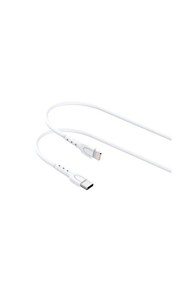 lemontti Cablu Type-C la Lightning, 25W, 0.5m, Alb