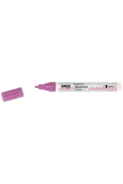 Kreul Marker textil Glitter Kreul, vârf mediu roz